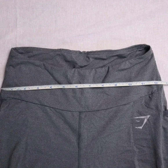 Gymshark Training Leggings Charcoal Grey High Waisted Pockets Women Size 6 - Picture 6 of 8